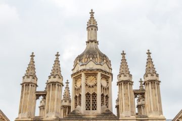 Free things to do in Cambridge - close up of entrance to the King's College, Cambridge