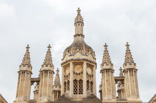 Free things to do in Cambridge - close up of entrance to the King's College, Cambridge