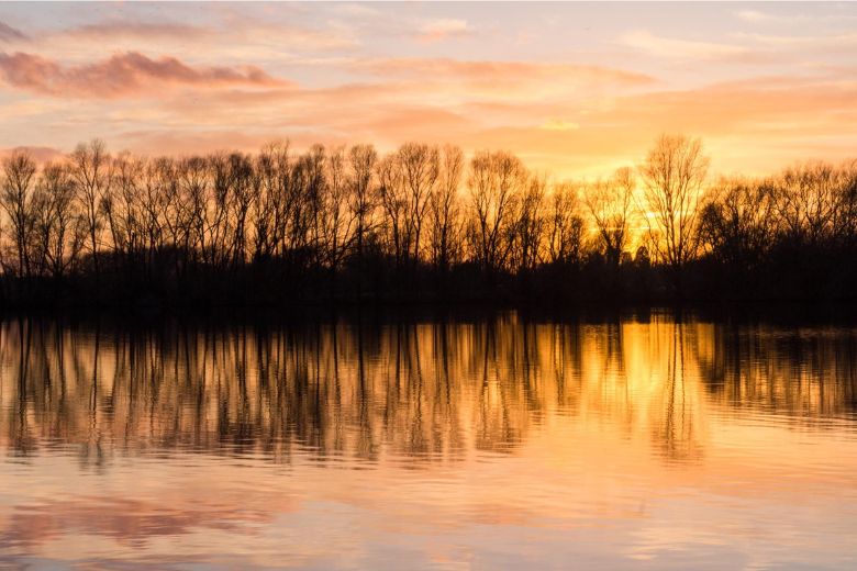 Sunset by the Lagoon - walks around St Ives, Cambridgeshire