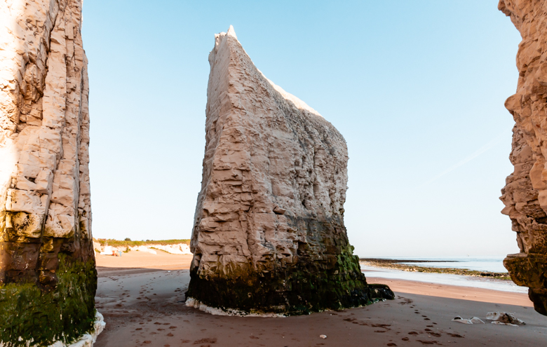 Chalk Stacks in Botany Bay - view from Kingsgate Bay - Margate to Broadstairs walk