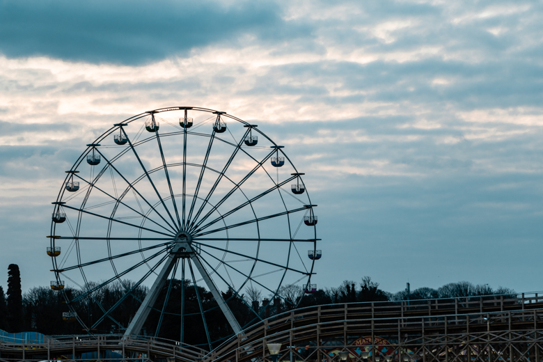 Ferris Wheel in Dreamland, Margate - Margate to Broadstairs walk, things to do in Thanet