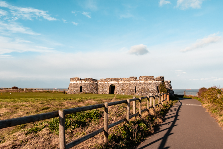 Neptune's Tower, a historical landmark, in Broadstairs - Margate to Broadstairs walk