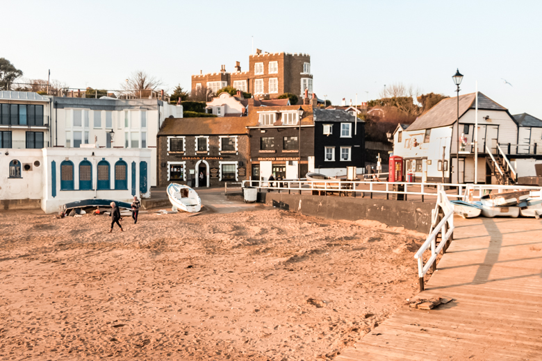View of the town from the Broadstairs Pier - Margate to Broadstairs walk, things to do in Thanet