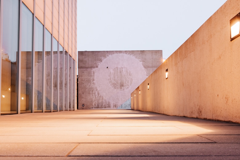 Wall art outside the Turner Contemporary, art gallery in Margate - things to do in Thanet