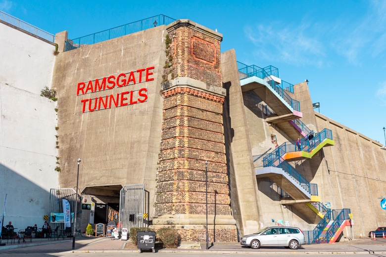 Entrance to Ramsgate Tunnels - walk from Ramsgate to Margate, things to do in Thanet