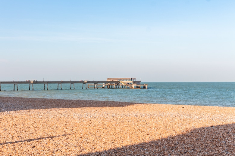 View of the Deal Pier - walk from Dover to Deal
