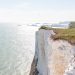 View of the Port of Dover from top of the cliffs - featured image for the walk from Dover to Deal article