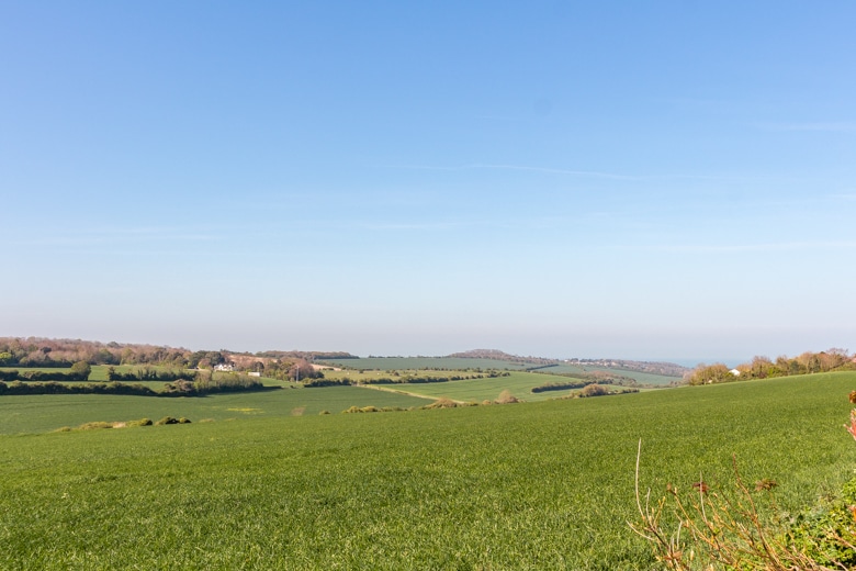 View of the valley we were passing through on our way from St Margaret's Bay to St Margaret's at Cliffe - walk from Dover to Deal