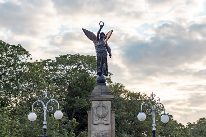 Crosby Beach, the nearest beach to Liverpool - The Five Lamps, Waterloo & Seaforth War Memorial